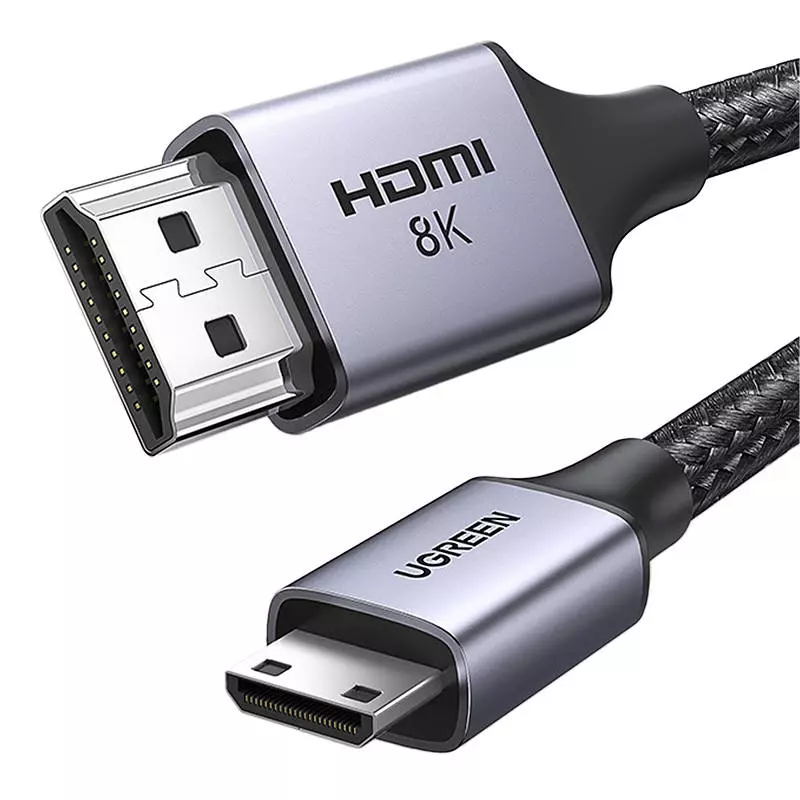 UGREEN Mini HDMI kábel 4K60Hz 2m 8K (fekete) HD163 15515