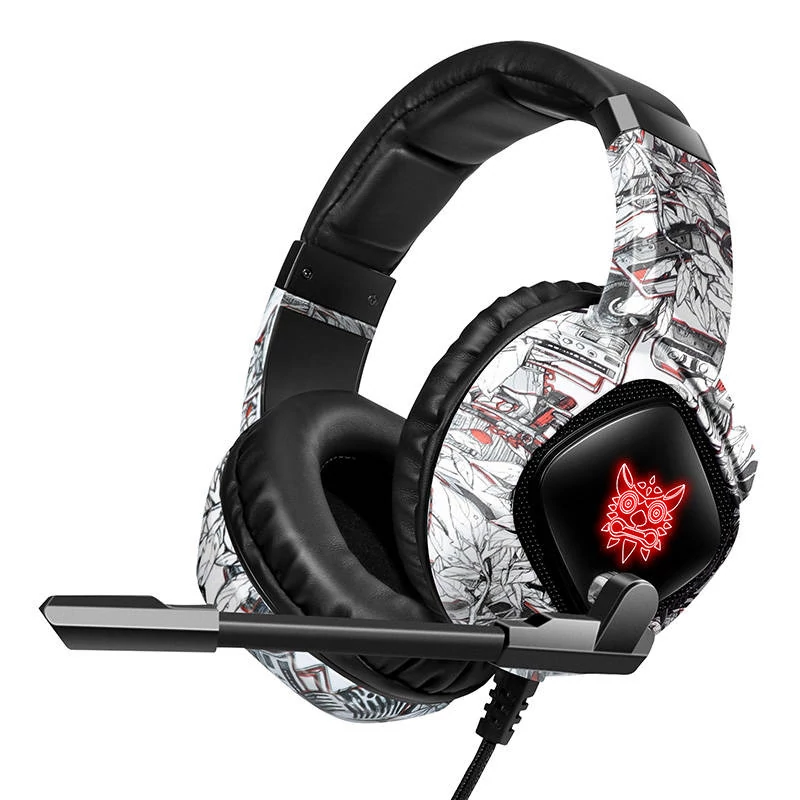 ONIKUMA K19 Camou Fehér GAMER Fejhallgató