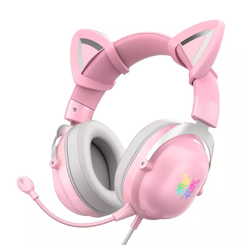 Onikuma X11 Rózsaszín Gamer fejhallgató