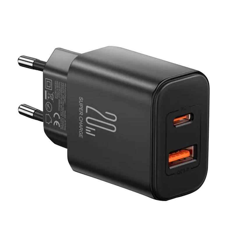Joyroom JR-TCF05 Hálózati töltő, EU, 20W A+C (fekete)