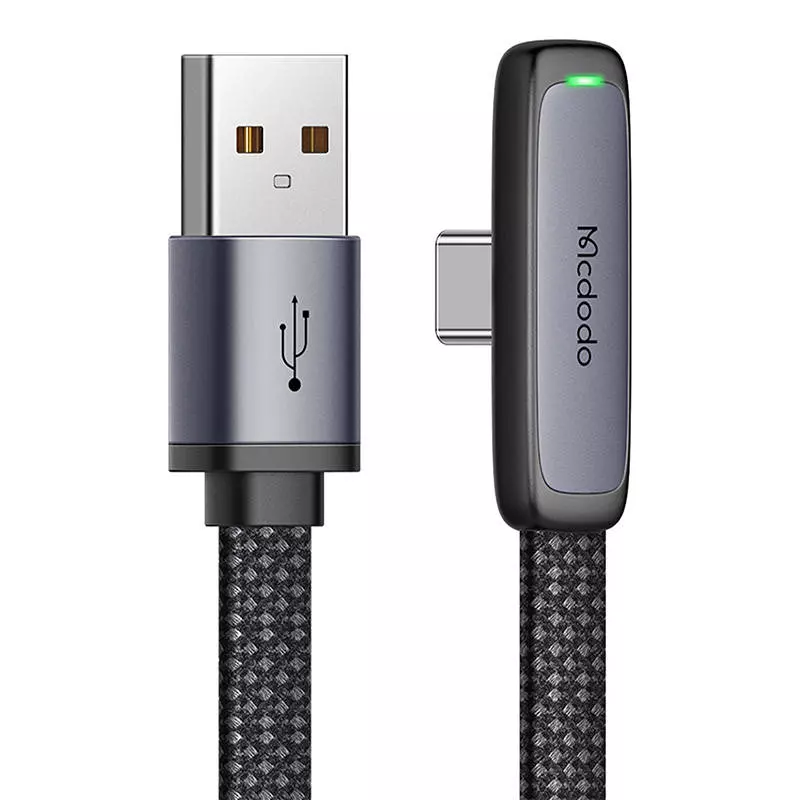 Mcdodo CA-3340 USB-A - USB-C töltőkábel 6A 90 fokos 1,2 méter