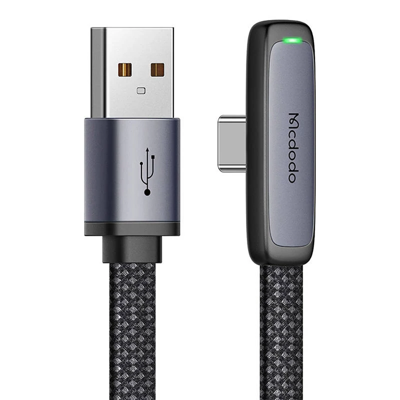 Mcdodo CA-3341 USB-A - USB-C kábel, 6A, 90 fokos, 1.8 méter