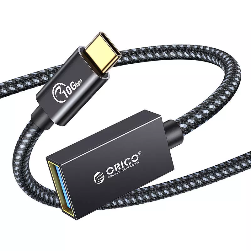 ORICO CAF31-03-BK-BP Fekete USB-C - USB-A kábel