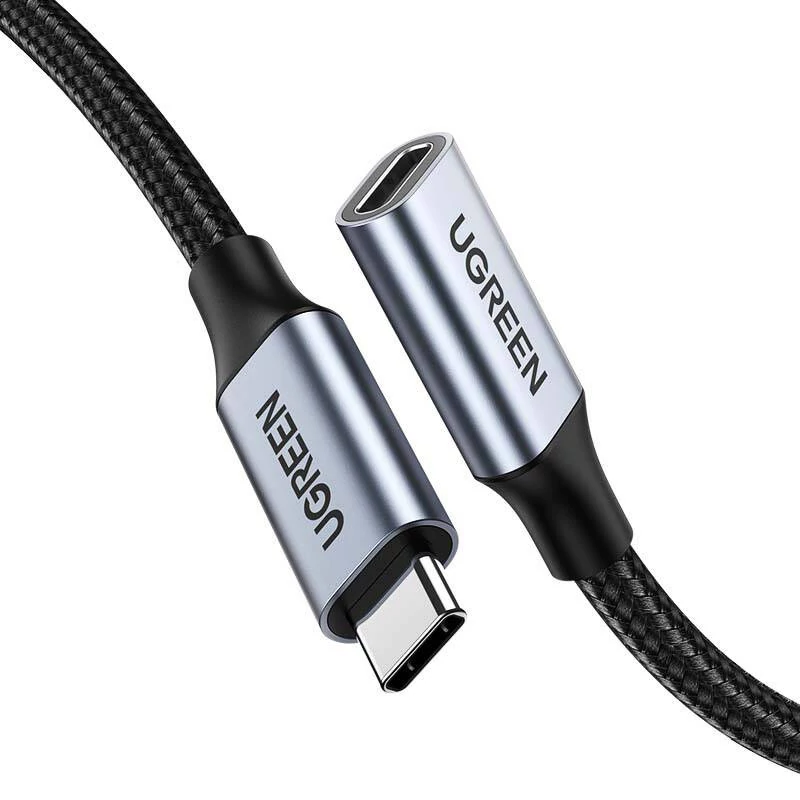 UGREEN US372 USB-C 3.1 Gen2 Hosszabbító Kábel, 4K, 100W, 1m (Fekete)