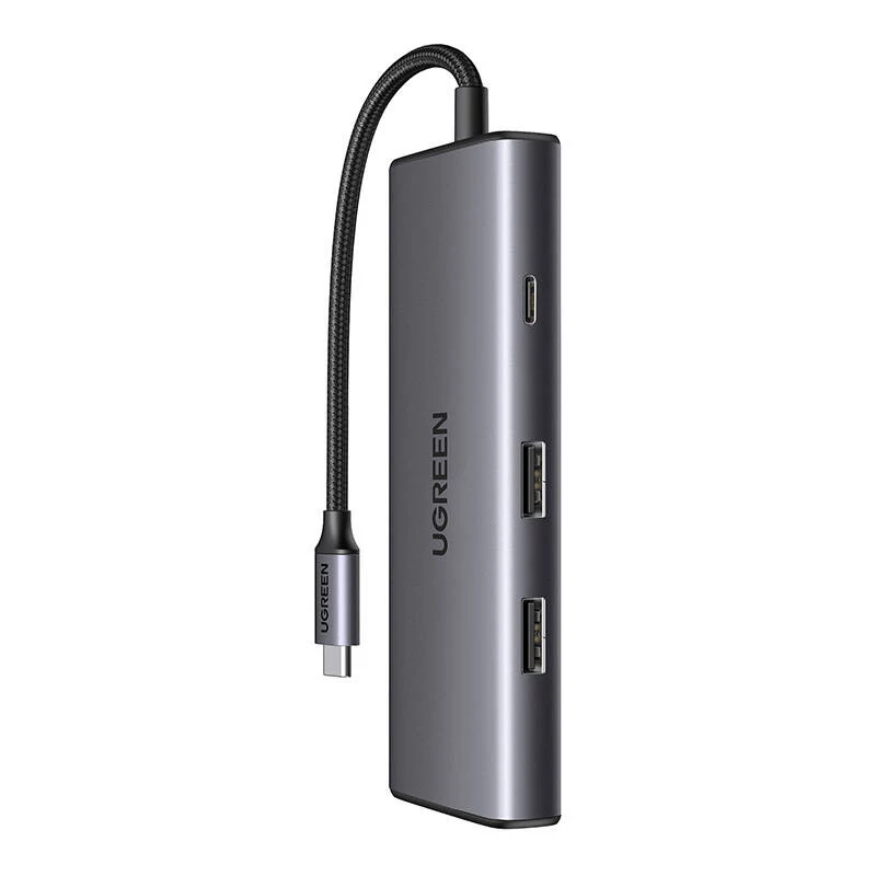 UGREEN CM498 7 az 1-ben Adapter - USB-C - 2x USB-A 3.2, USB-C 3.2, SD/TF, PD