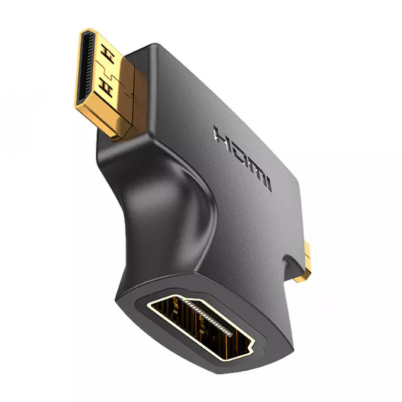 Vention AGFB0 2 az 1-ben HDMI - Micro/Mini HDMI adapter (fekete), 4K 30Hz