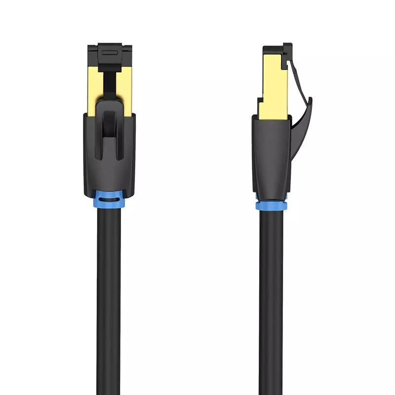 Vention IKABD RJ45 Cat8 SFTP Ethernet kábel, 40Gbps, 0,5 méter, fekete