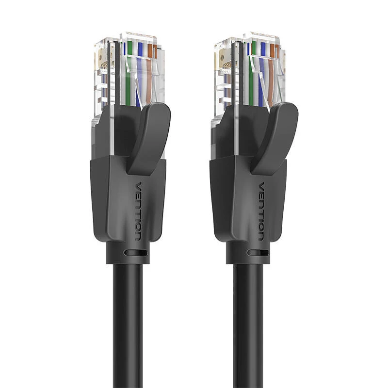 Vention IBEBV Cat.6 UTP Ethernet Hálózati Kábel, 40m, Fekete