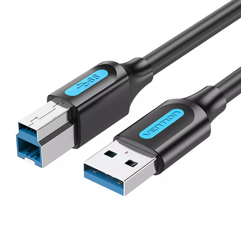 Vention COOBI USB 3.0 A - USB 3.0 B kábel, 3 méter, fekete PVC