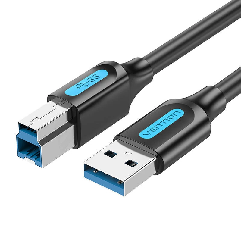 Vention COOBI USB 3.0 A-B kábel 3m Fekete PVC