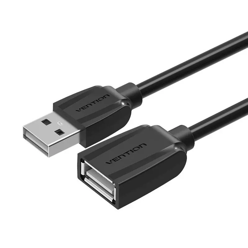 Vention VAS-A44-B150 1,5m Fekete USB 2.0 hosszabbító kábel
