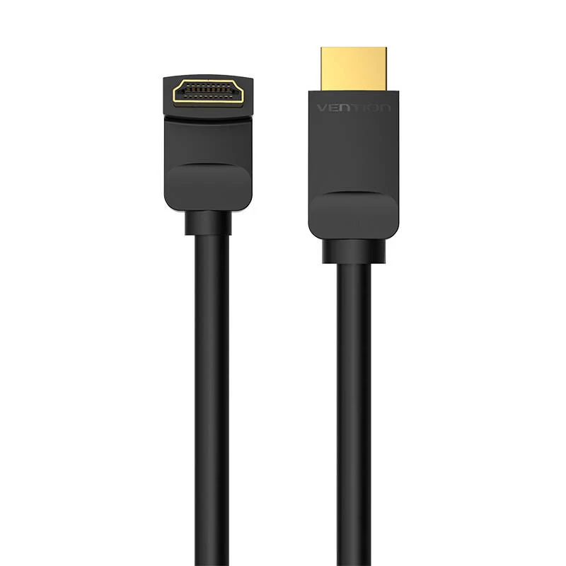 Vention AAQBH 2 méteres, 270°-ban szögletes HDMI 2.0 kábel, 4K 60Hz, fekete