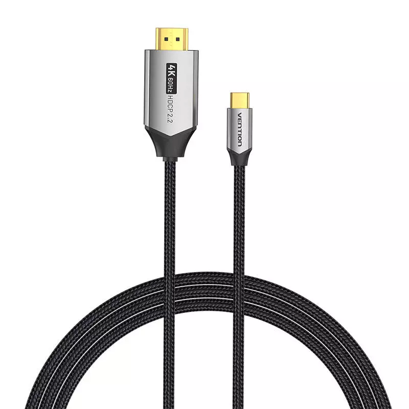 Vention CRBBG USB-C - HDMI 2.0 kábel, 1,5 méter, 4K 60Hz (fekete)