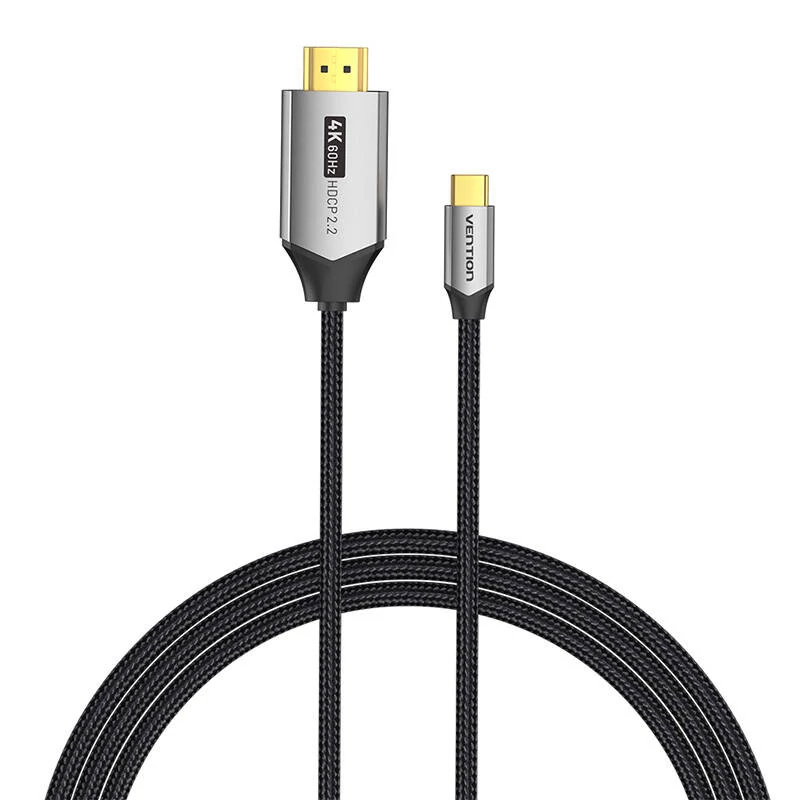 Vention CRBBH 2m USB-C - HDMI 2.0 kábel, 4K 60Hz (fekete)