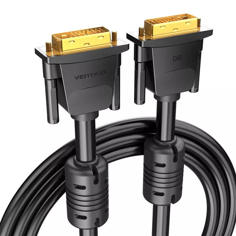 Vention EAABF DVI (24+1) kábel, 1 méter, 2K 60Hz (fekete)