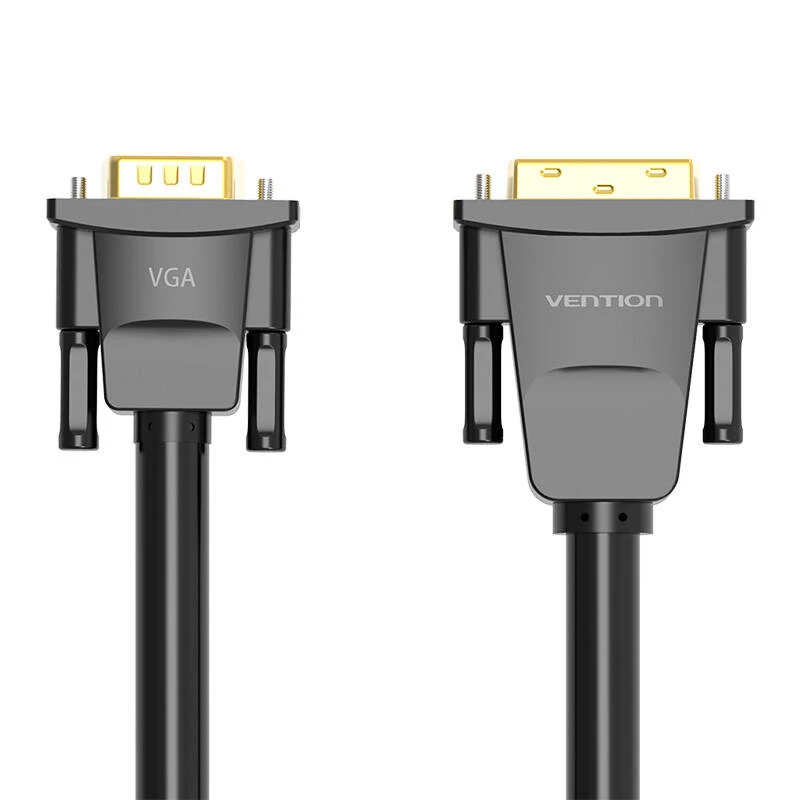 Vention EABBG DVI (24+1) VGA kábel, 1,5 méter, 1080P 60Hz (fekete)