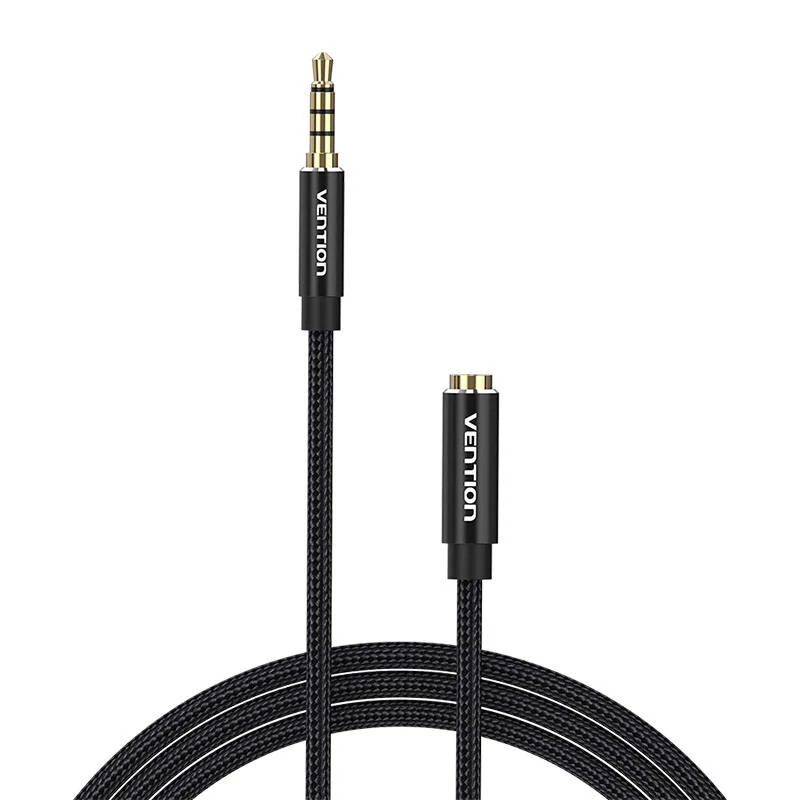 Vention BHCBJ TRRS 3.5mm apa-anya audiokábel 5m Fekete