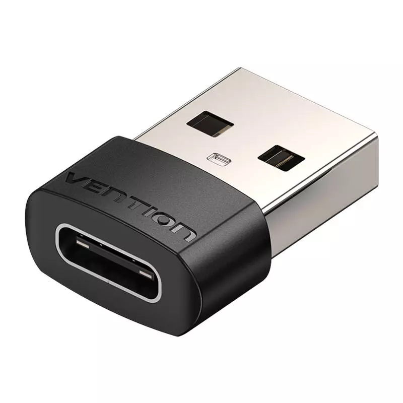 Vention CDWB0 Fekete USB 2.0 apa - USB-C anya adapter