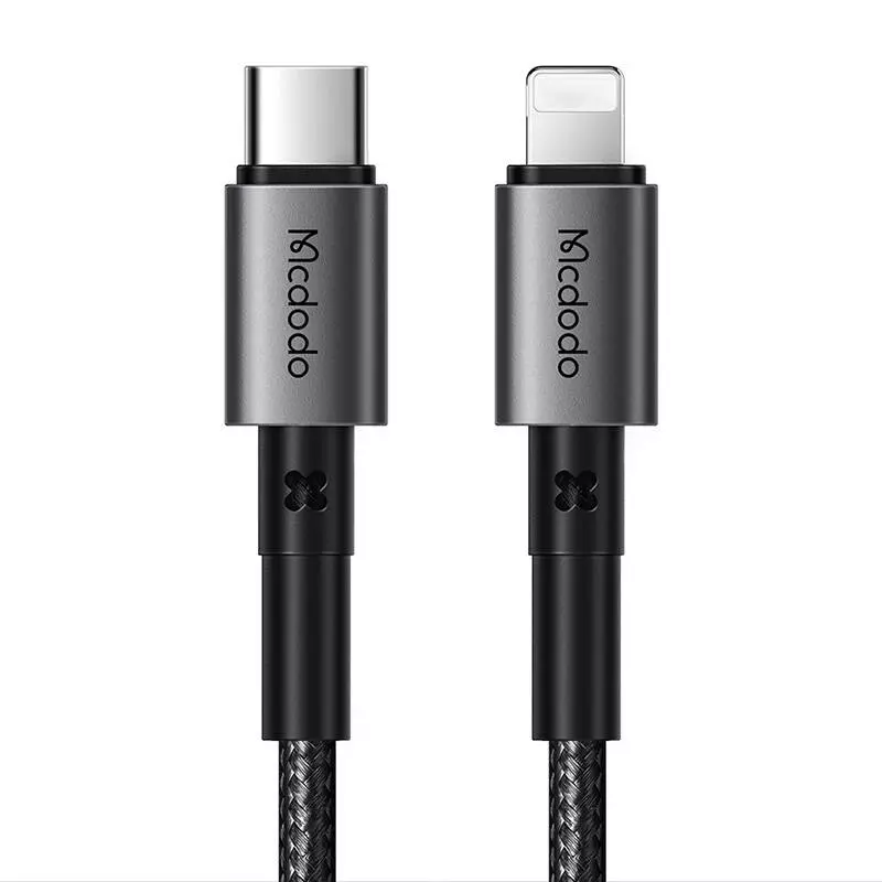 Mcdodo CA-2850 USB-C - Lightning Csatlakozó Kábel, 36W, 1,2 méter (fekete)