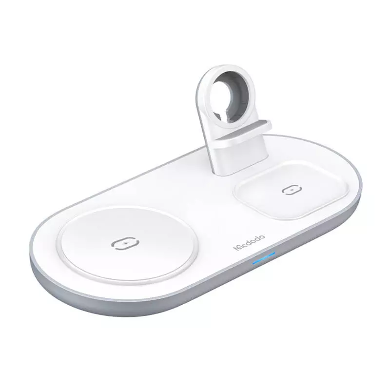 Mcdodo CH-7060 3 az 1-ben Vezeték nélküli Töltő (mobiltelefon/TWS fülhallgató/Apple Watch) (fehér)