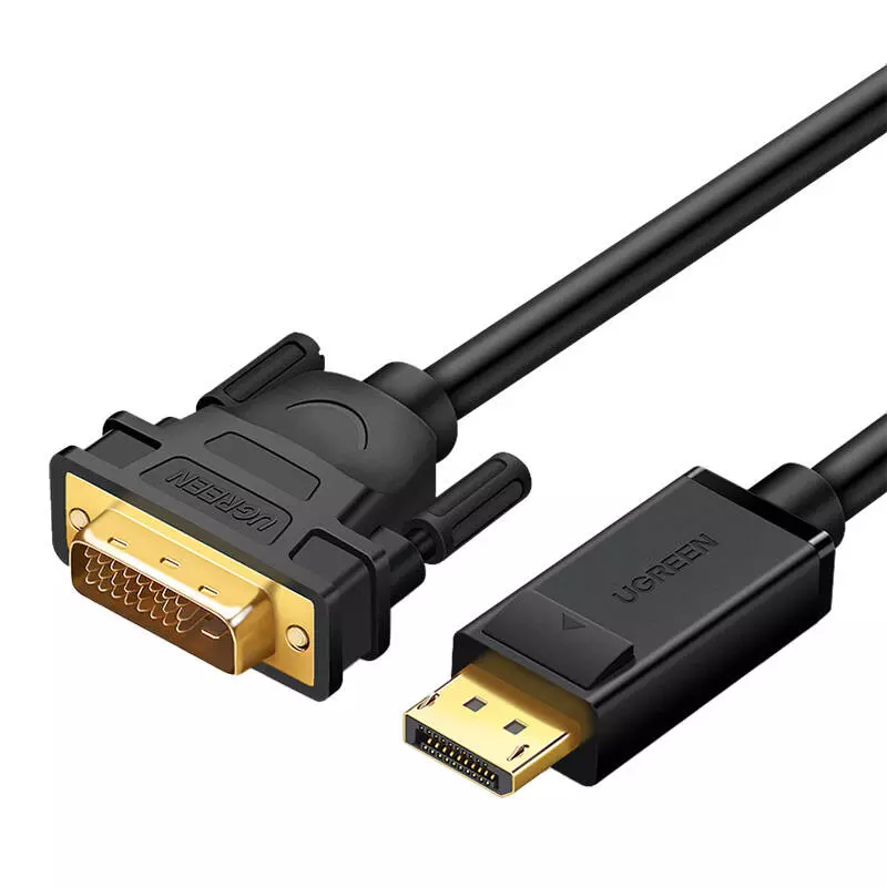 UGREEN DP103 DisplayPort - DVI kábel, FullHD, 1,5 méter, fekete
