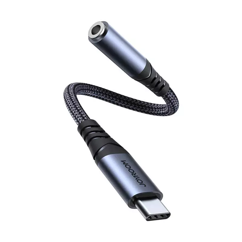 Joyroom SY-C01 Type-C 3,5 mm-es Jack Audio Adapter (Fekete)
