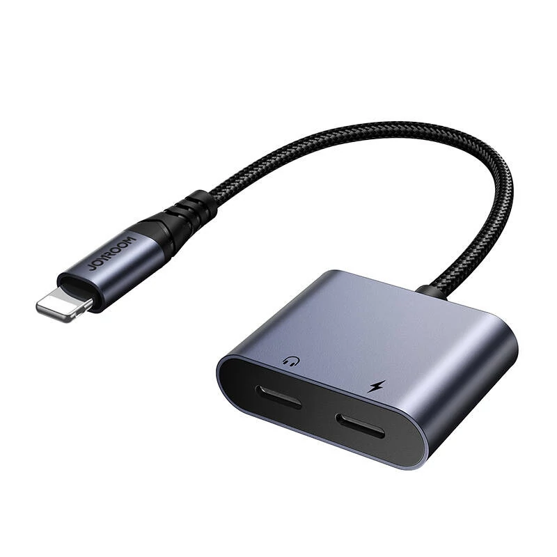 Joyroom SY-L02 2 az 1-ben Lightning Audio Adapter (Fekete)