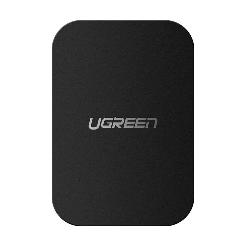 UGREEN Négyszögletes fémlap mágneses tartóhoz 2 db (fekete)