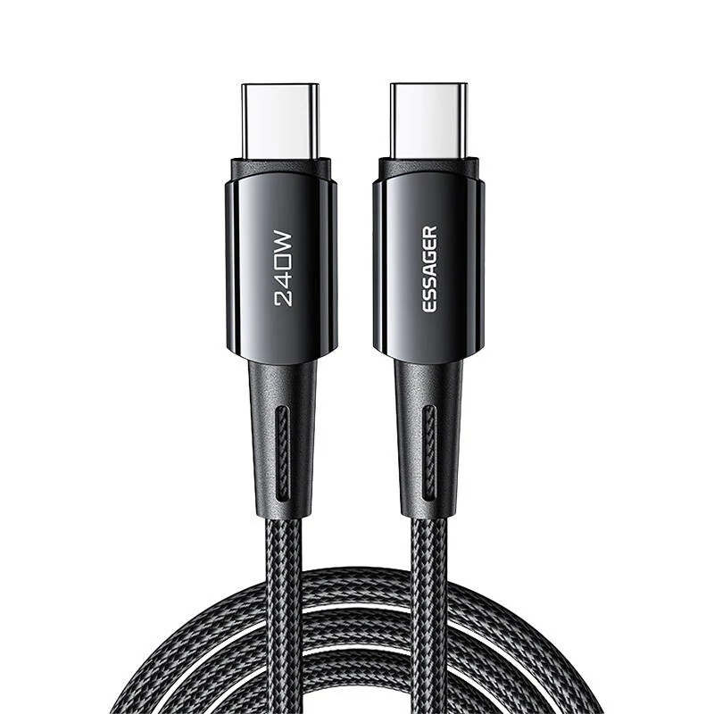 Essager USB-C - USB-C kábel, 240W, 1m (szürke)