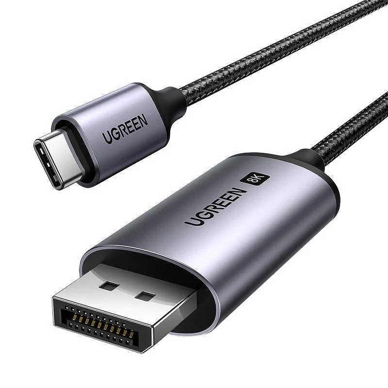 UGREEN CM556 USB-C - DisplayPort kábel, 8K, 1 méter, fekete