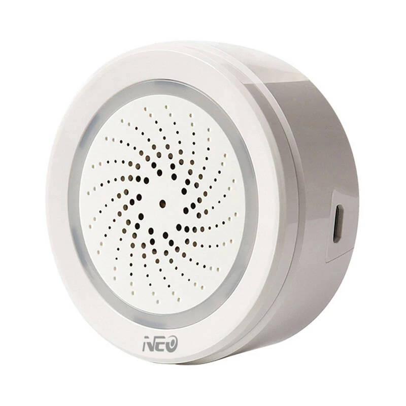 TUYA ZigBee NEO NAS-AB02W Intelligens riasztó sziréna 100dB