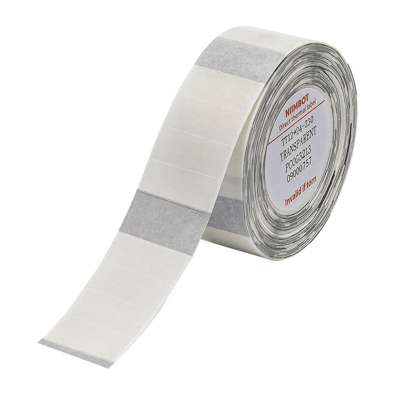 Niimbot H1S Hőérzékeny Címkék, 12x24 mm, Átlátszó, 230 db