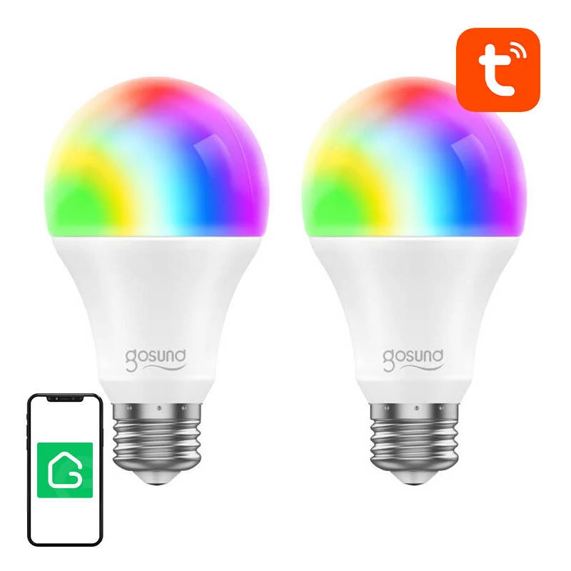 Gosund LED WB4 Okosizzó (RGB) E27, 2 db, Tuya
