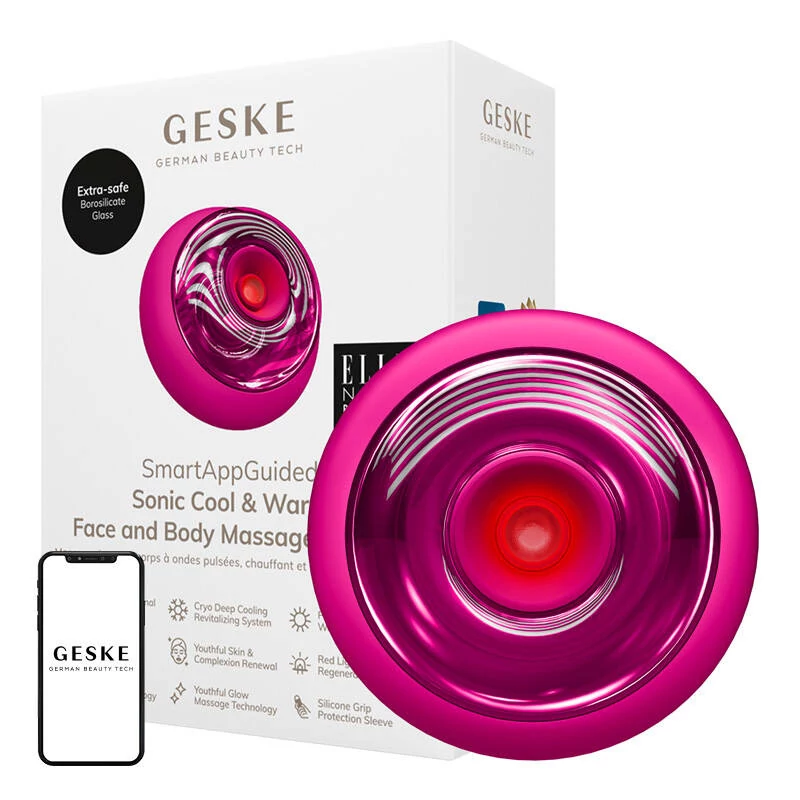 Geske Szónikus Hűtő-Melegítő Arc- és Testmasszírozó 9in1 (magenta)