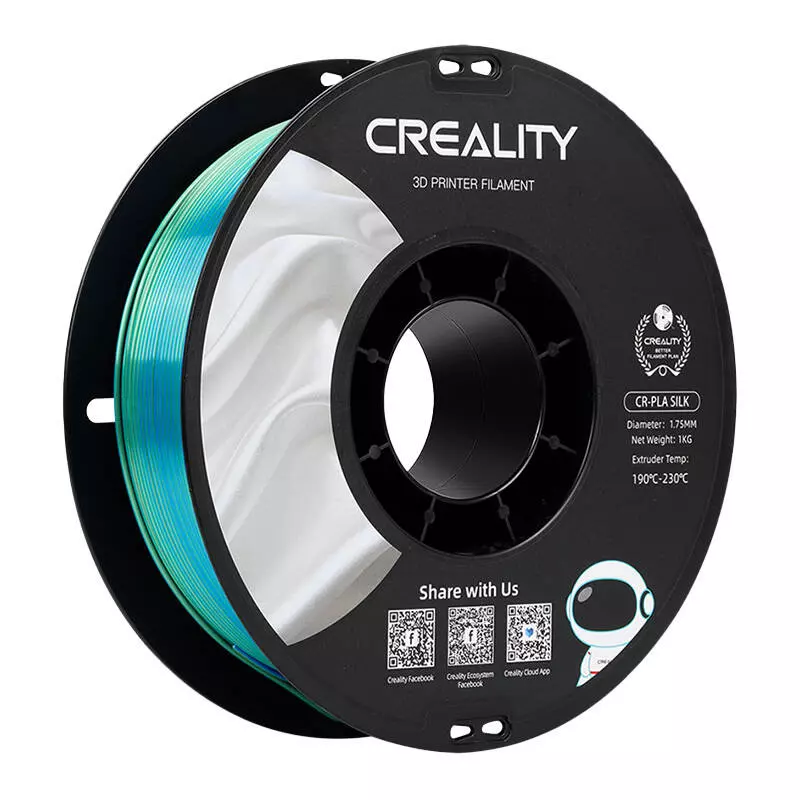 Creality CR-Silk PLA Selyemhatású Filament (Kék-zöld)