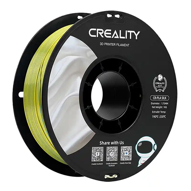 Creality CR-Silk PLA Selyem Hatású 3D Nyomtató Filament (Sárga-Kék)