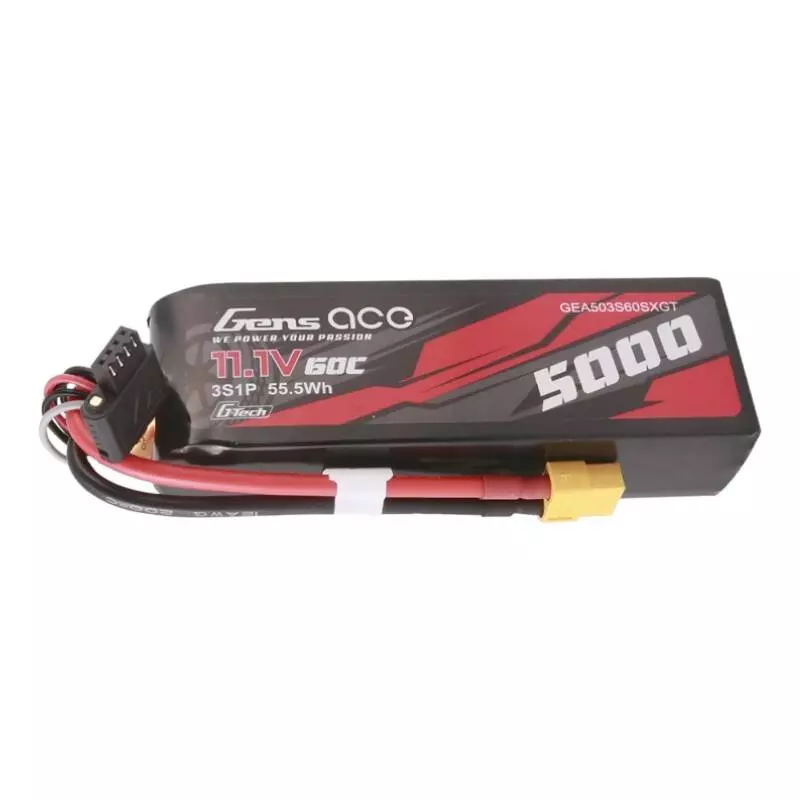 Gens Ace G-Tech 5000mAh 11,1V 60C 3S1P LiPo akkumulátor XT60 csatlakozóval