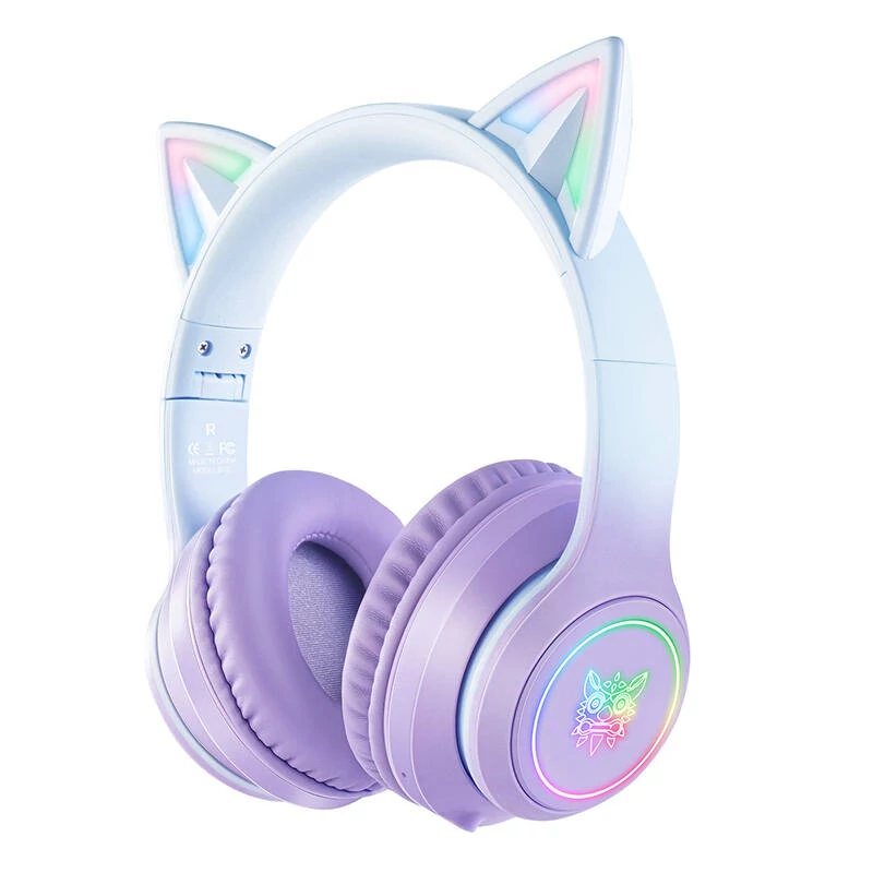 ONIKUMA B90 gamer headset (kék/lila)