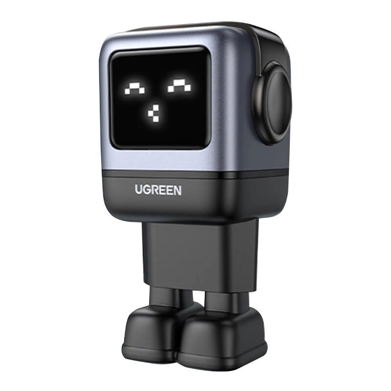 Ugreen Nexode RG hálózati töltő (Robot GaN), 2x USB + USB-C, 65W (fekete)