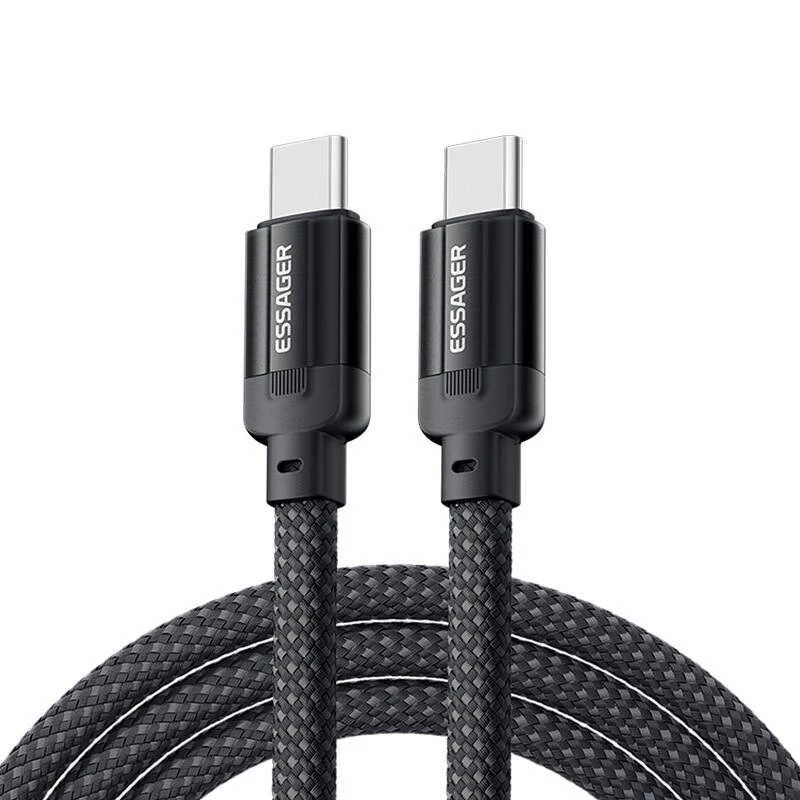 Essager EXCTT1-YS01-P USB-C - USB-C kábel, 100W, 1 m (fekete)