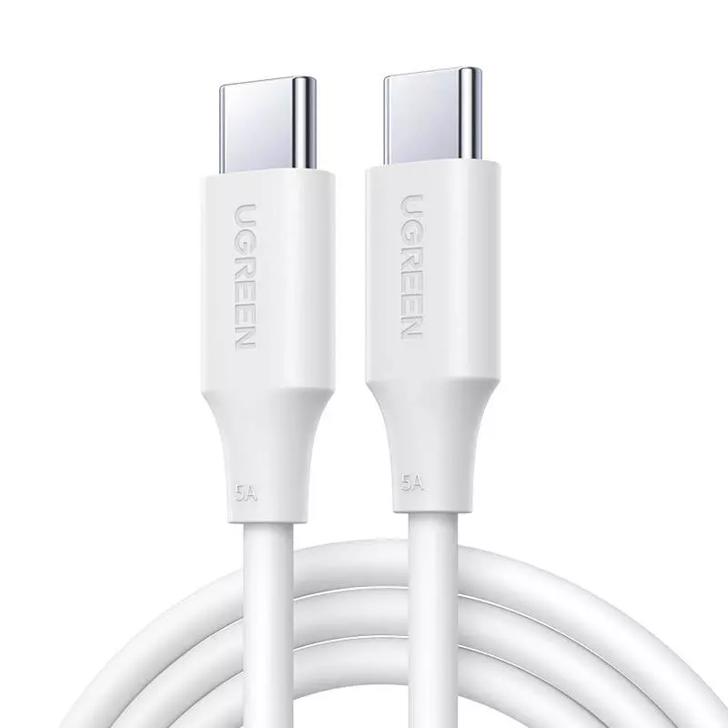 Ugreen US562 100W USB-C töltő- és adatkábel (2m, fehér)