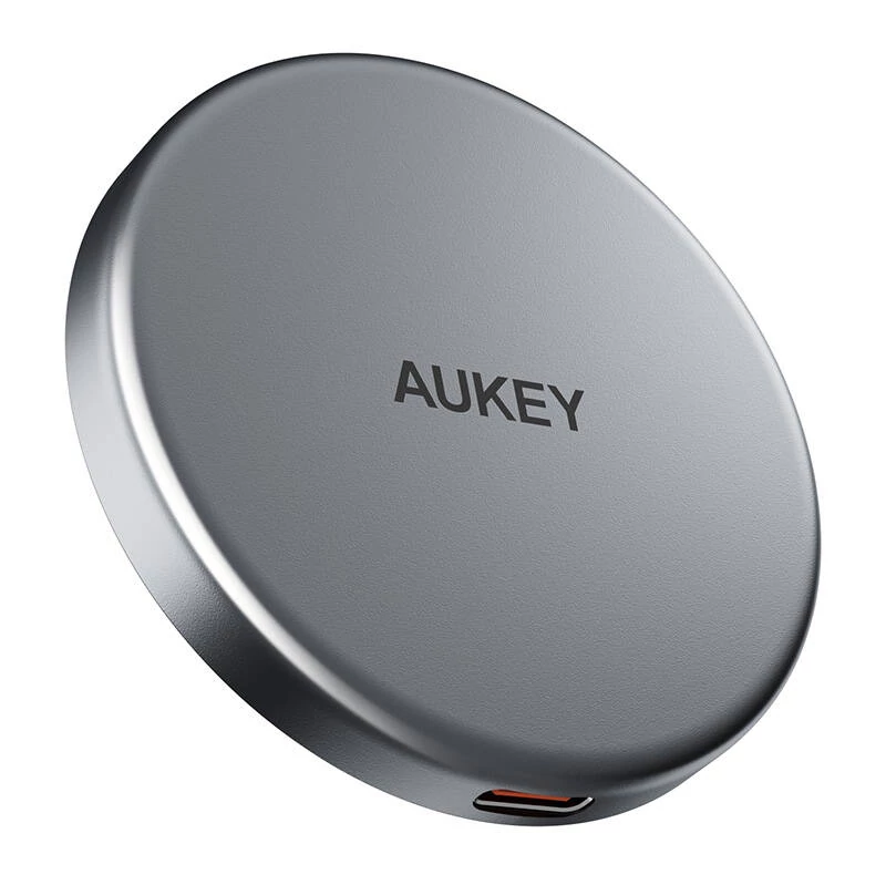 Aukey MagFusion LC-MC10 mágneses vezeték nélküli töltő, 15W Qi2 (fekete)