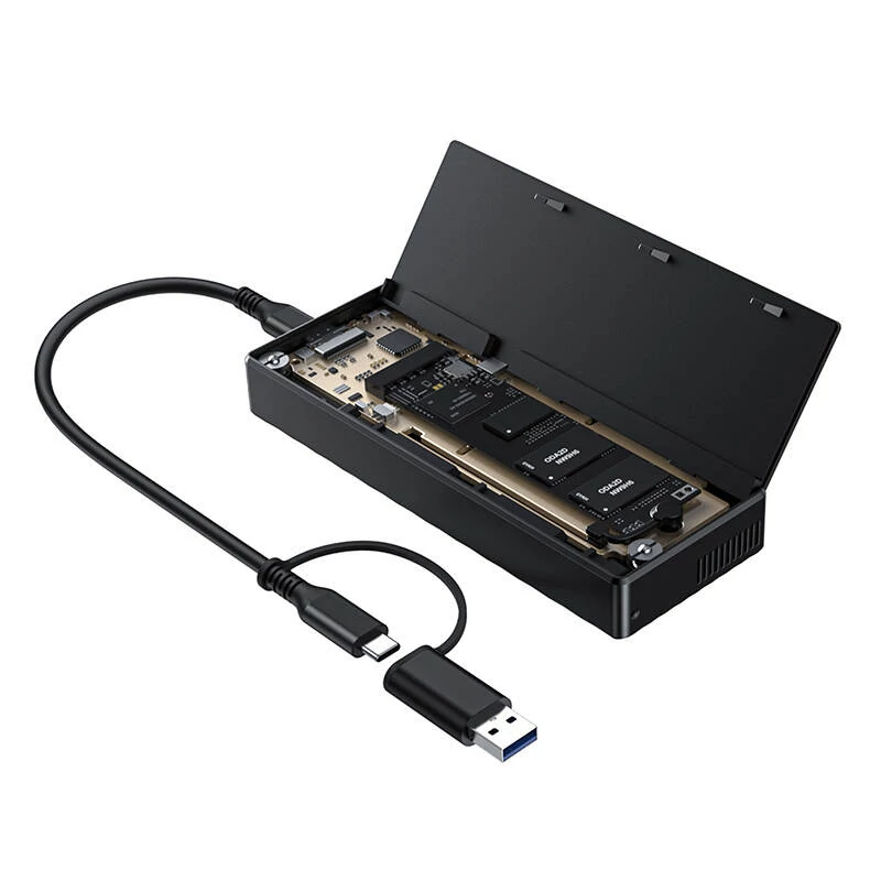 MOKiN USB4 40Gbps M.2 NVMe SSD ház (fekete)