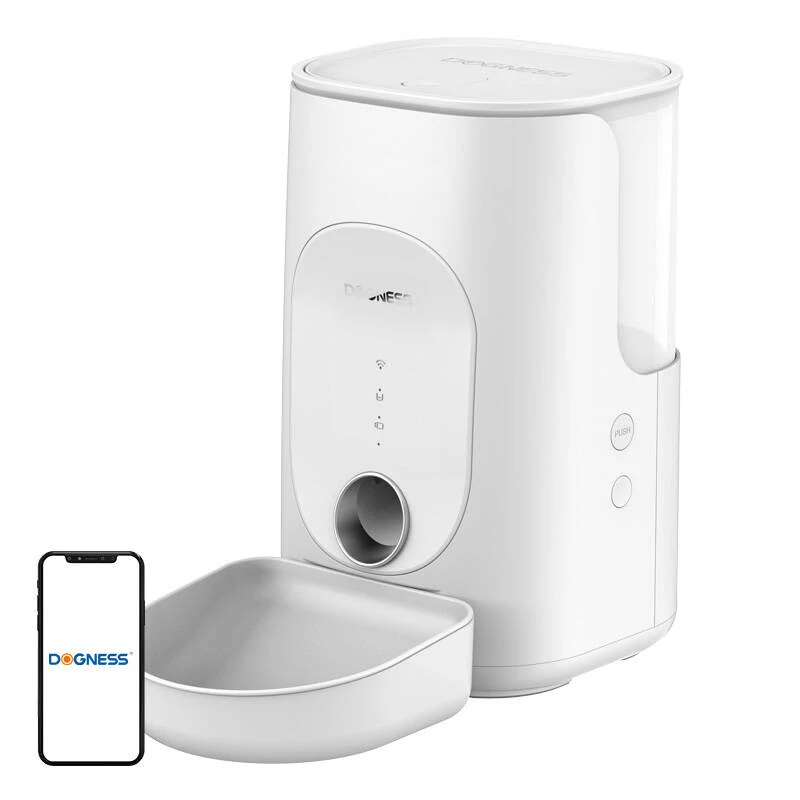 Dogness F16 4 literes WiFi-s intelligens ételadagoló műanyag tartállyal (fehér) 
