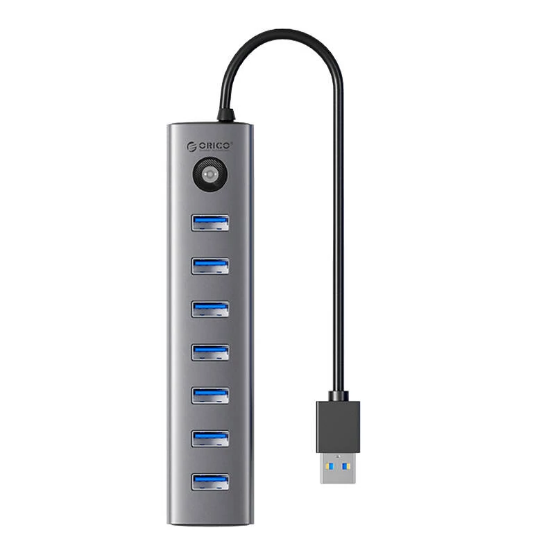 Orico CL7U USB-C - 7x USB 3.0 HUB adapter (szürke)   