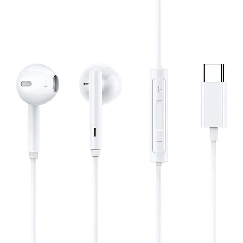 Mcdodo HP-7500 vezetékes fejhallgató, USB-C csatlakozóval (fehér)