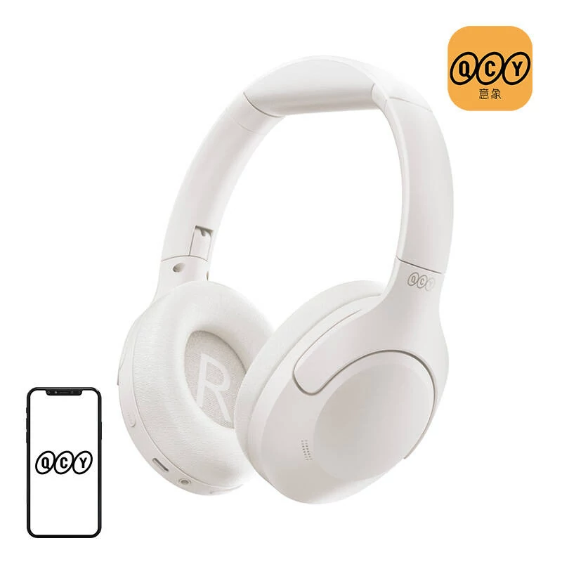 QCY H3 lite vezeték nélküli fejhallgató, ANC (fehér)