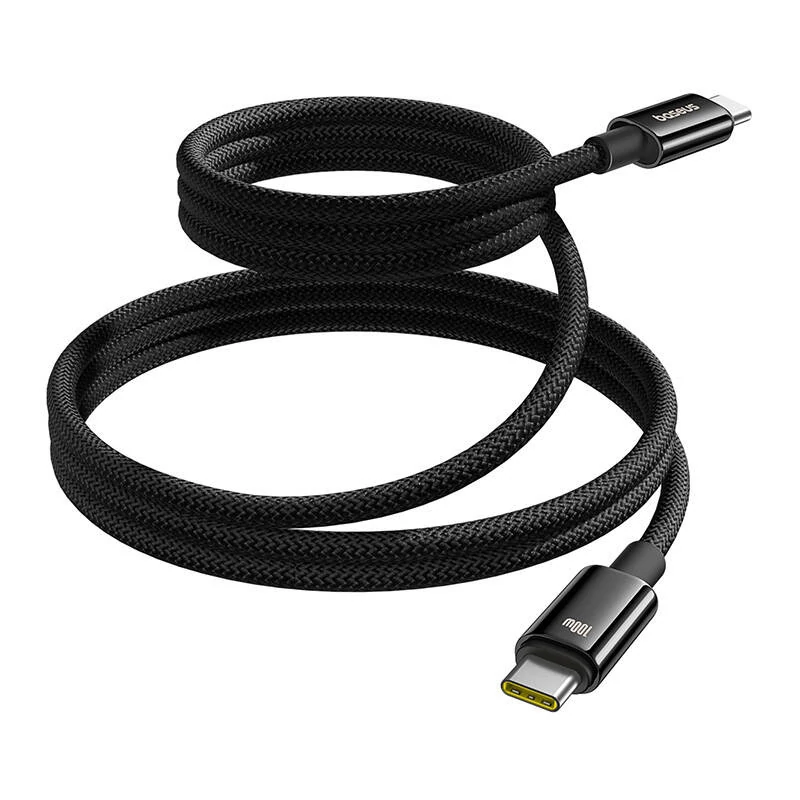 Baseus Tungsten Gold töltőkábel USB-C - USB-C 100W 1m (fekete)