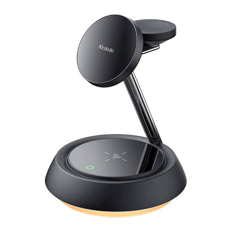 Mcdodo CH-4952 3-in-1 15W Vezeték Nélküli Töltő (Telefon/TWS/Apple Watch) Fekete