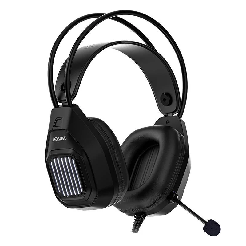 Dareu EH406 Vezetékes USB GAMER fejhallgató (Fekete)